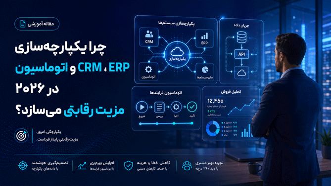 چرا یکپارچه‌سازی ERP، CRM و اتوماسیون در ۲۰۲۶ مزیت رقابتی می‌سازد؟